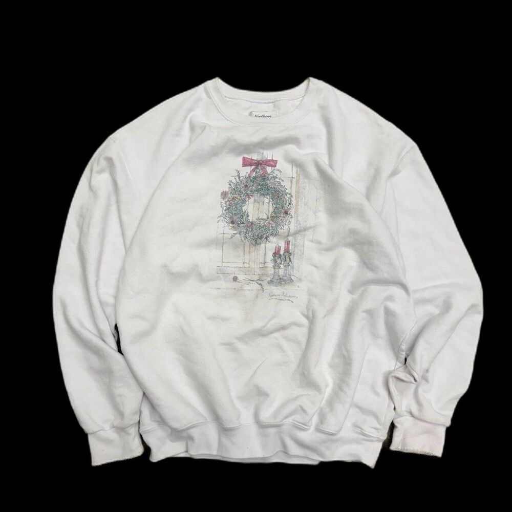 Vintage coquette cottagecore Christmas sweater sweatshirt